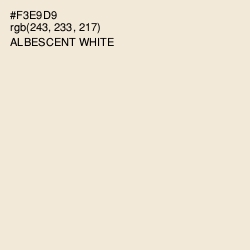 #F3E9D9 - Albescent White Color Image